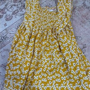 Zara Yellow Floral Kids Dress